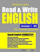 Preston Lee's English for Korean Speakers- Preston Lee's Read & Write English Lesson 1 - 60 For Korean Speakers