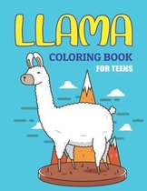 Llama Coloring Book for Teens