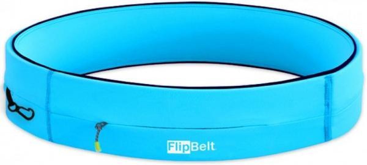 Flipbelt Zipper Lichtblauw - Running belt - Hardloopriem - M