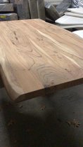 Industriële Eettafel  - Boomstamtafel  - Acacia hout - 100x240x79 cm