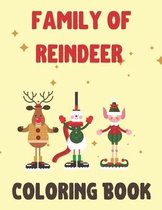 Family of Reindeer Coloring Book