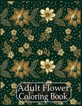 Adult Flower Coloring Book