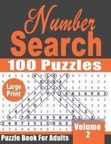 Large Print Number Search Book for Adults