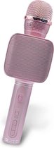 Forever BMS-400  - bluetooth karaoke microfoon met luidspreker en RGB led licht - roze
