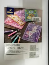 Knutsel glitter set  met sticker kaarten