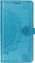 Mandala Booktype Motorola Moto G7 / G7 Plus hoesje - Turquoise