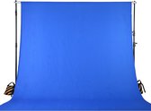 Blue screen 100 x 160 cm - Achtergrond - Doek - Achtergronddoek - Bluescreen - Blauw Scherm - Fotografie - Video - Studio - Youtube - Tiktok - Studio - Opvouwbaar - Filmen -1,6 X 1