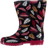Xq Footwear Regenlaarzen Herfst Junior Rubber Zwart/roze Maat 31