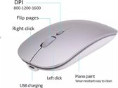 Boho Bijoux - Draadloze Computer Muis - Bluetooth - Geschikt voor Laptop Notebook PC Mac - Zilver