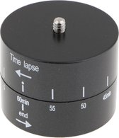 360 Timelapse rotator van metaal camera's / GoPro en smartphone (max bereik 360 graden in 60 min)