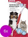 6x Beaphar Tandenborstel voor Hond & Kat