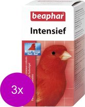 Beaphar Intensief Rood - Vogelsupplement - 3 x 50 g
