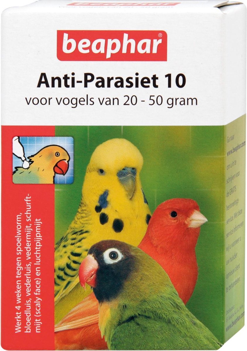 Beaphar Anti-Parasiet 10 - Vogel 20-50 gr