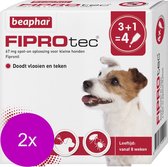 Beaphar Fiprotec Dog 3+1 pip - Anti vlooien en tekenmiddel - 2 x 2-10kg