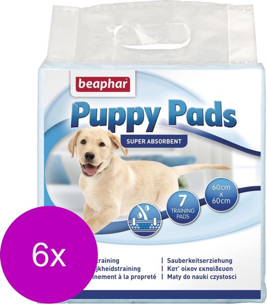 Beaphar Puppy Pads - 6 x 7 stuks - Voordeelverpakking