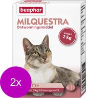 Beaphar Milquestra Kat - Anti wormenmiddel - 2 x 4 tab 2 Tot 12 Kg