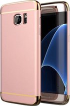 BackCover 3-in-1 - Telefoonhoesje - Hoesje voor Samsung A3 2017 - Roze+Goud