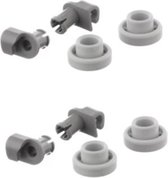 Bosch Siemens Neff wiel van korf - 4 stuks - wiel van bovenkorf origineel korfwieltjes