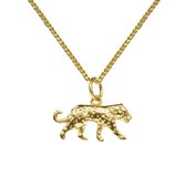 Lauren Sterk Amsterdam ketting panter - verguld goud - coating