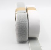 5 METER Zelfklevende Klittenband – Grijze Velcro - 2 x 5 m – 3 cm breed