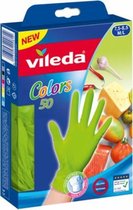 Vileda Handschoenen Colors 50Pcs M/L