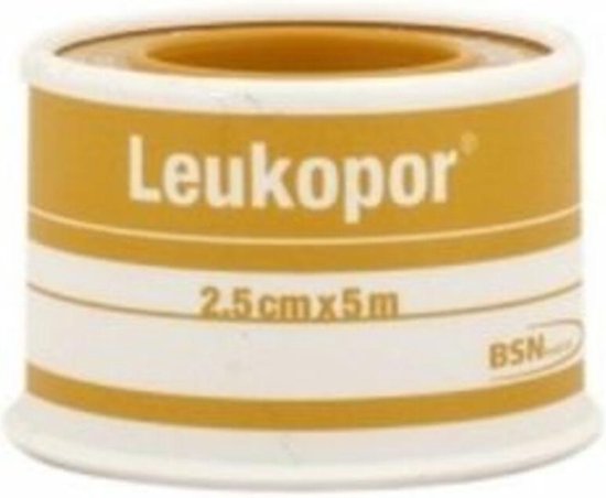 Leukopor Zeer gevoelige huid - Pleisters - 5 m x 2.5 cm - 1 rol | bol.com