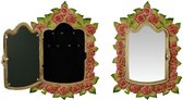 Sleutelkastje - Bloemendecoratie - Sleutelkast en spiegel in één