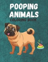 Pooping Animals: A Funny Coloring Book for Adults