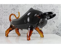 Murano Style Glasfiguur Stier 50,4 cm lang