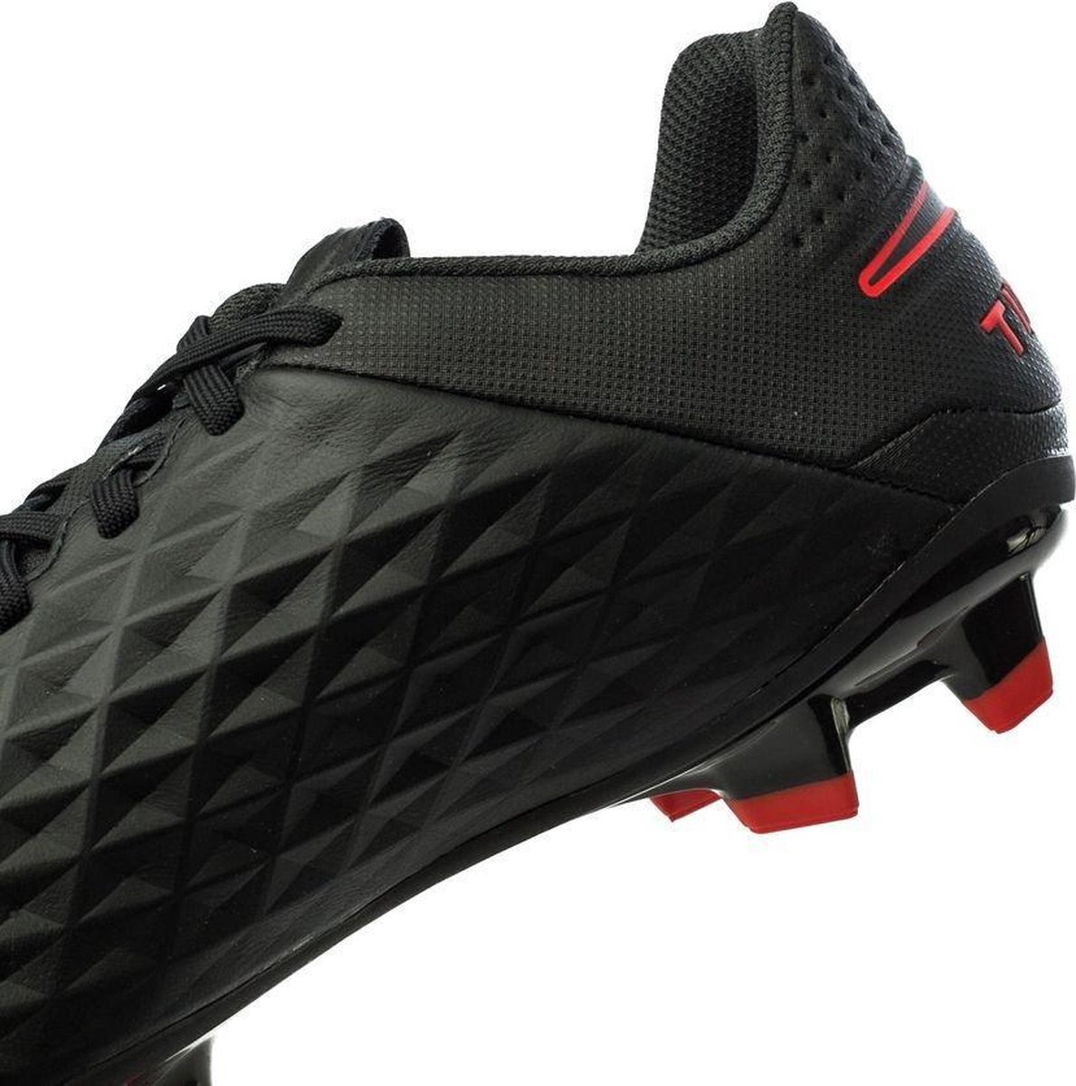 NIKE - TIEMPO LEGEND ACADEMY FG - ZWART/ROOD | bol.com