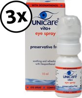 Unicare vita+ eye spray - oogspray 10 ml - 3 stuks