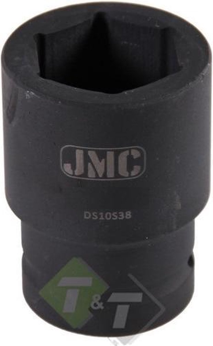 zeskant krachtdop 36 mm verlengd - 1 duims aansluiting - slagdop - impact dop - rateldop - dop - jmc