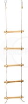 Touwladder 6 sporten - geolied essenhout - PH 12mm