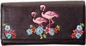 Dancing Days - Flamingo Dames portemonnee - Zwart