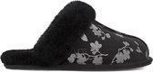 UGG SCUFFETTE II FLORAL FOIL W - Dames Dames pantoffels - Kleur: Zwart - Maat: 40