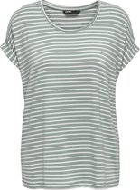 ONLY ONLMOSTER STRIPE S/S O-NECK TOP JRS NOOS Dames T-Shirt - Maat M