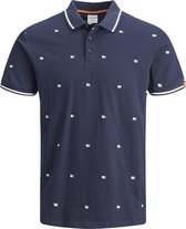 JACK&JONES ORIGINALS JORLOGON AOP POLO SS Heren Polo - Maat S