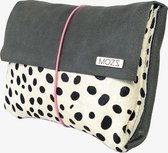 MOZZ Luieretui Leer Donkergrijs Cheetah