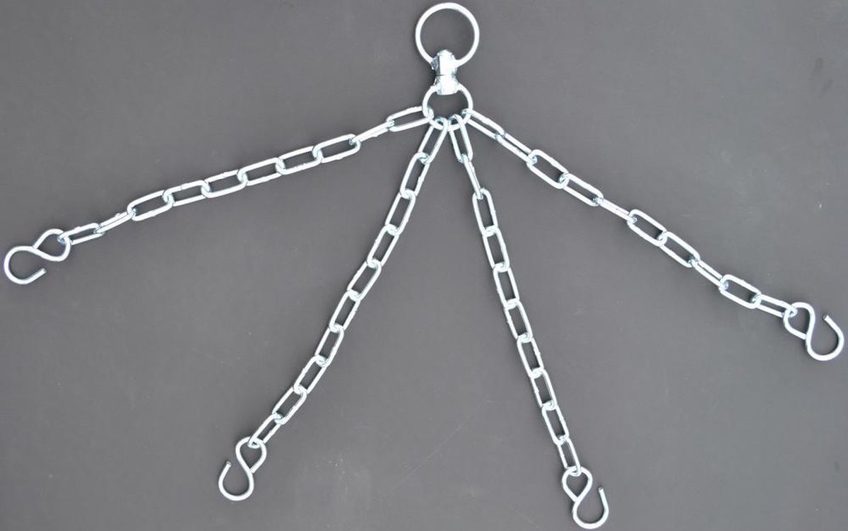 Punch Round Bokszak Ketting 4 Sprong Zware kwaliteit incl Swivel