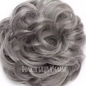 Hairbun Messy Bun Haarstuk Knot Hair Extensions 45gram grijs grey