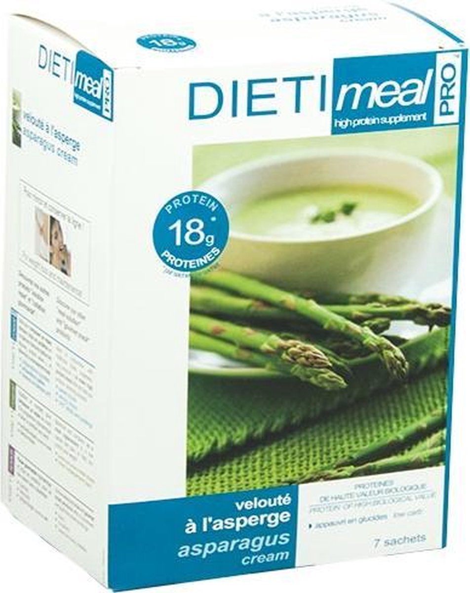 Goedkoopste Dieti Aspergesoep - 7 stuks - Maaltijdvervanger