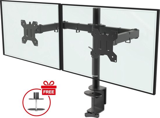 Bol Com Douxe Dxm2 Dubbele Monitor Arm Monitor Beugel Voor 13 27 Inch Draai En