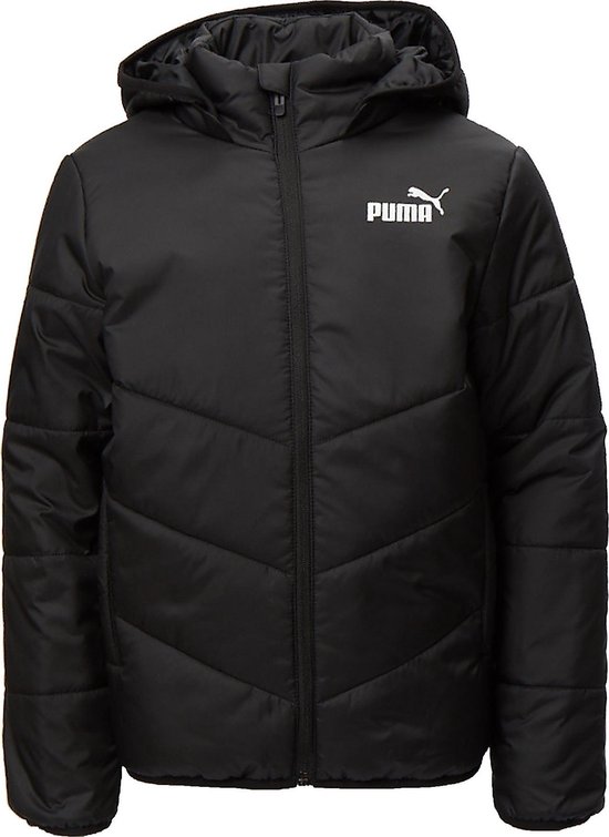 Aja Getalenteerd Uitmaken Puma Essential Padded Hooded Winterjas Zwart Kinderen - Back To School -  Maat 140 | bol.com