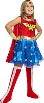 FUNIDELIA Wonder Woman kostuum voor meisjes - 7-9 jaar (134-146 cm)