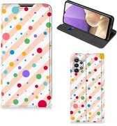 Leuk Hoesje Geschikt voor Samsung Galaxy A32 5G Smart Cover Dots