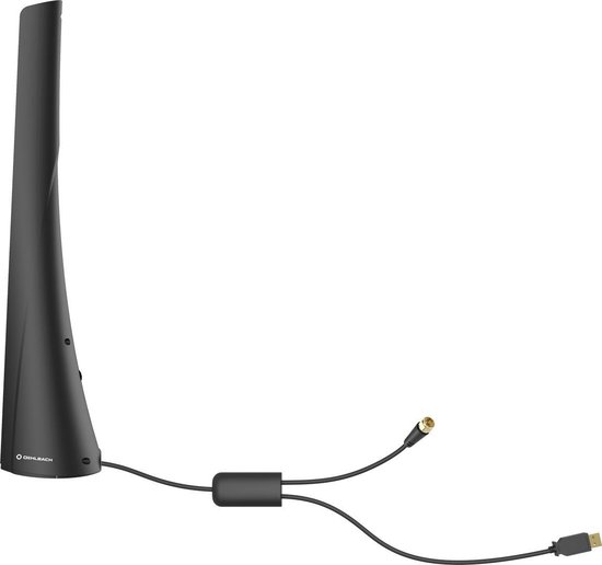 Antenne DAB+ Intérieure Oehlbach Scope Audio - Blanc, Amplificateur Réglable, Câble USB 1,8 M, Plug & Play