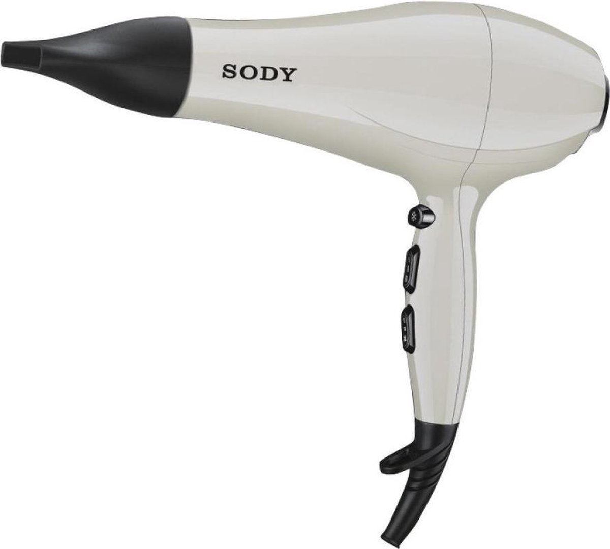 SODY SD3005 Luxe Haardroger - Föhn - Duurzaam - Incl. Diffusor en Concentrator - Filter voor reiniging