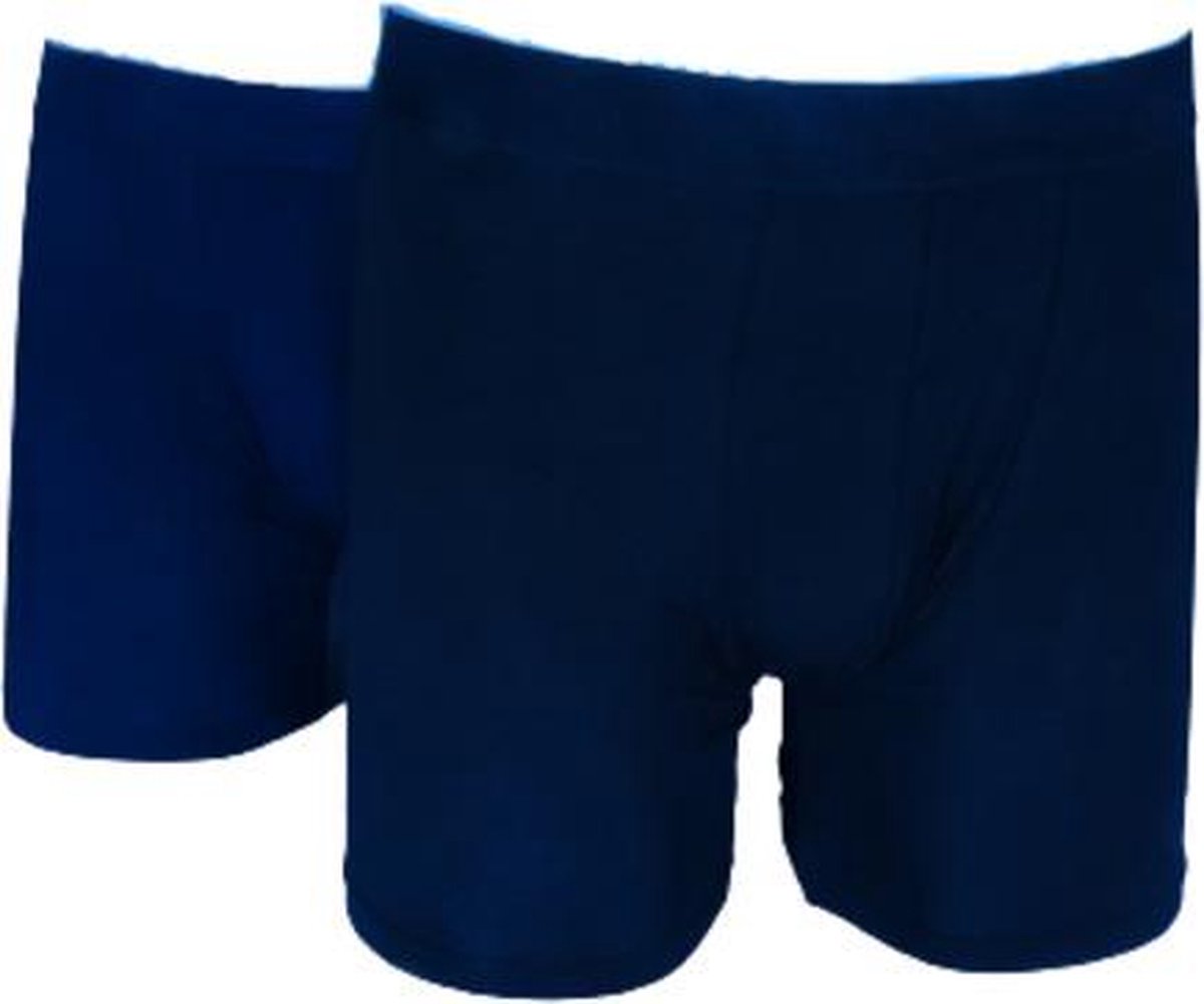 Hipperboo® Bamboe Onderbroeken - Maat L - 2 paar - Ondergoed - Boxershorts - 2 pack - Blauw/Zwart