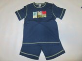 Petit Bateau - Zomer pyjama ,- Jongen - Blauw - Jungle, 6 jaar  114