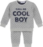 Dirkje jongens 2-delige baby set grijs Cool Boy  maat 68